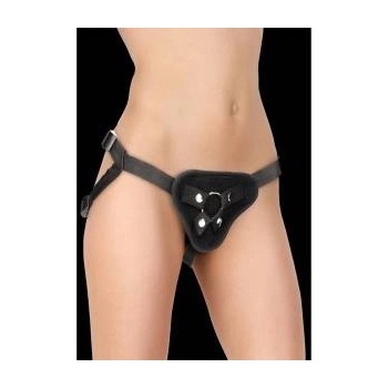 Ouch! by Shots Ouch! Adjustable Intimate Harness with Universal O-Ring - Black