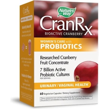 Nature's Way CranRx® (червена боровинка + 7 млрд. активни пробиотици) 60 V капсули | Nature’s Way (11861)