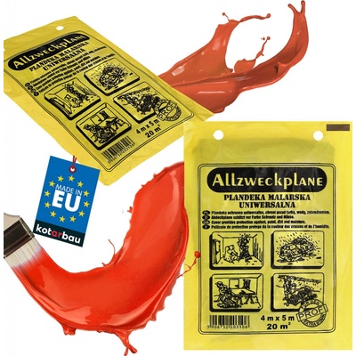 Den Braven Zakrývací fólie malířská, 4 m x 5 m, transparentní