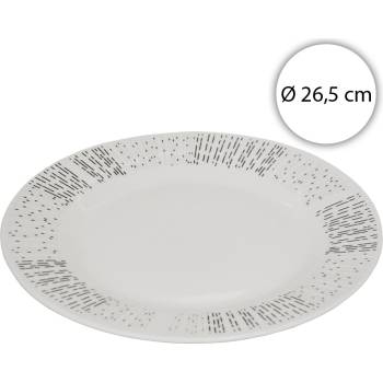 Affek Design MX9391 Porcelánový plytký tanier okrúhly 26,5cm