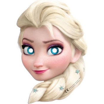Sada doplnkov Frozen Elsa Maska s tvárou Elsa 1 ks