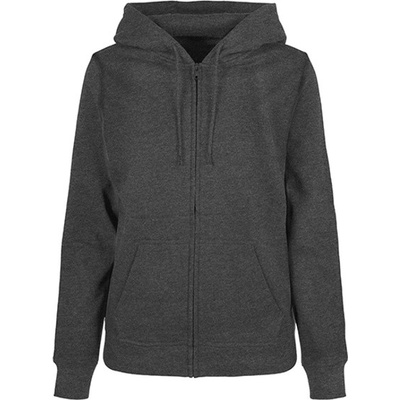 Build Your Brand dámska mikina BB009 Charcoal (Heather)