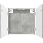 vidaXL Кабинет за дартборд Бетонно сиво 56 x 12 x 63 см (8006654)