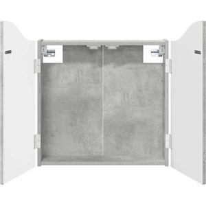 vidaXL Кабинет за дартборд Бетонно сиво 56 x 12 x 63 см (8006654)
