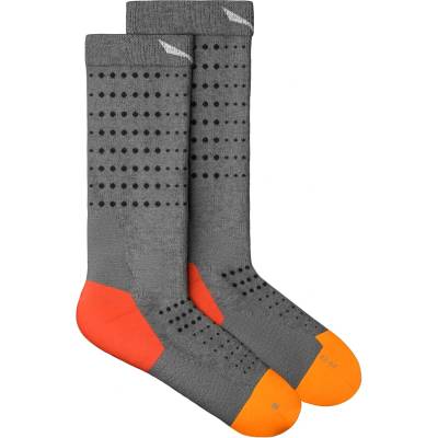 Salewa Мъжки туристически чорапи Salewa Pedroc Merino Crew Sock Walking socks - Light Grey Melange - размер 42-44 (EU) (201-7965-0112)