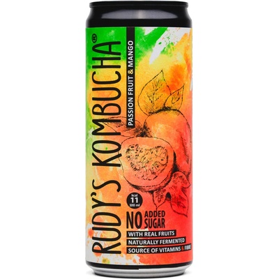 RUDY'S Kombucha Mango & Marakuja 330 ml