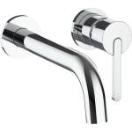 Laufen Lua - Скрита смесителна батерия за умивалник, монтаж с 2 отвора, Eco+, с корпус, хром H3115F60041201 (H3115F60041201)