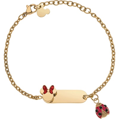 Disney Pôvabný pozlátený náramok s príveskami Minnie Mouse B600623YRRL-55.CS