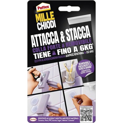 Pattex Fix & Remove Odstrániteľné montážne lepidlo 44 g