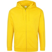 Just Hoods Pánska mikina na zips JH050 Sun Yellow