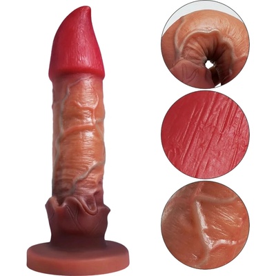 Mrimin Dragon Scorpion Dildo rudé 21 x 4,3 cm