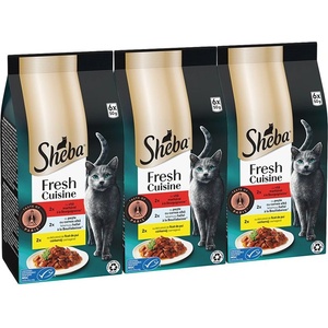 Sheba Fresh Cuisine Вкусът на Париж консерви в сос 3 x (6x50 г)