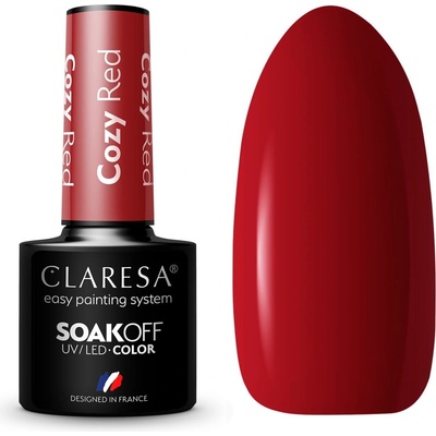 Claresa Hybridní lak Cozy Red Klasická červená