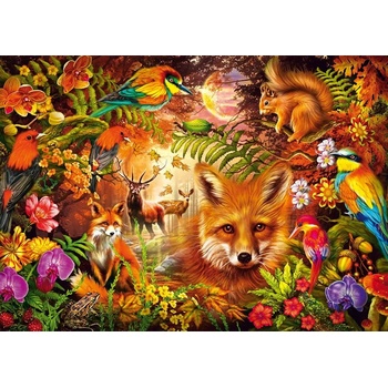 Schmidt Spiele - Puzzle Flowers, Fur and Feathers - 1 000 piese