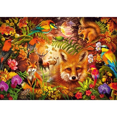 Schmidt Spiele - Puzzle Flowers, Fur and Feathers - 1 000 piese