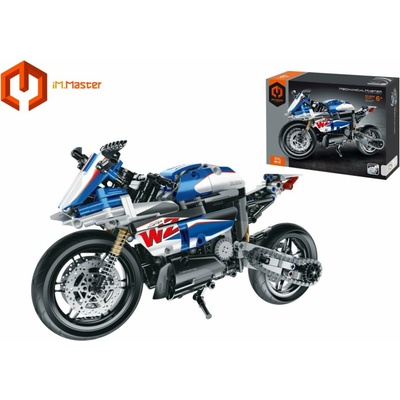 iM.Master Stavebnice motorka modrá 32,4x17x11 cm