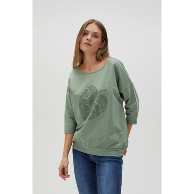 Moodo Marisse Women's Sweatshirt L-Bl-4600 Olive kaki