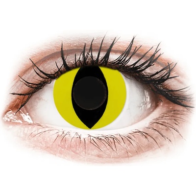 Gelflex CRAZY LENS - Cat Eye Yellow - дневни без диоптър (2 лещи)