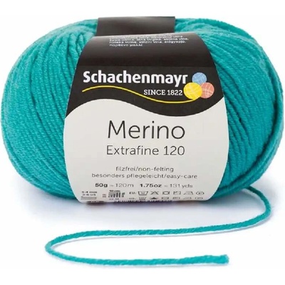 Schachenmayr Merino extrafine 120 Mořská zelená 176