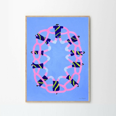 Moikka Plagát Dream Team by Lise Uhrskov 50x70 cm