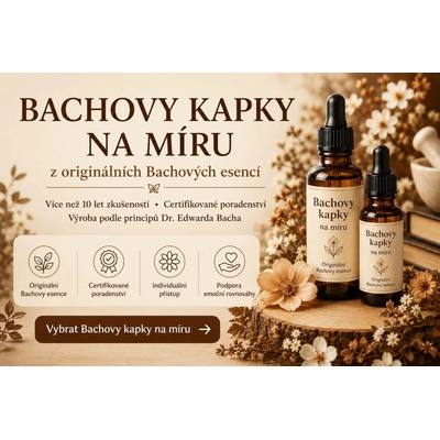 Bachovy esence kapky vyráběné na míru s konzultací 30 ml