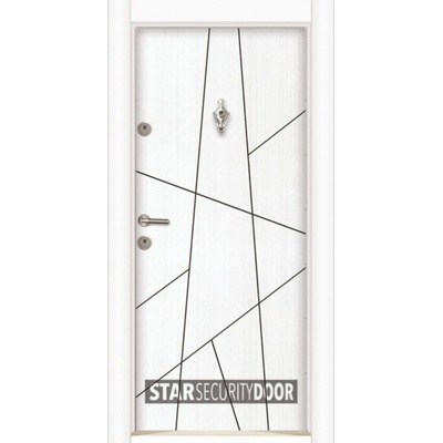 Starsteeldoor Блиндирана врата Parkdor P 5470 Бяла перла (цена без монтаж)