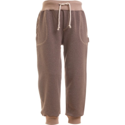 MKcool Tepláky KLASIK T20008 hnědý melír béžové