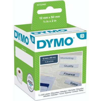 Dymo LabelWriter ORIGINÁLNÍ závěsný pořadač štítky 12 x 50mm 1 role s 220 štítky