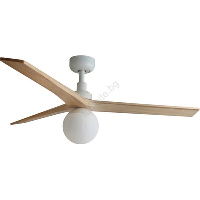 Faro Barcelona FARO 34280WT-11L-Str. вентилатор KLIM M 1xE27/15W/230V бор/бял Ø125 см WT+DO (FA34280WT-11L)