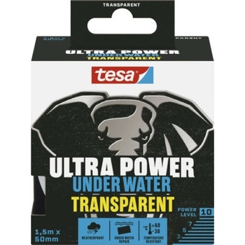 Tesa Ultra Power Underwater Vodotesná lepiaca páska 1,5 m x 50 mm transparent