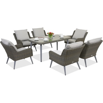 Garden Point Bilbao Premium 6 Garden Point градински мебели сиви (GAP424-FIE)