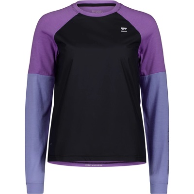 Mons Royale Дамска фланелка с дълъг ръкав за колоездене Mons Royale Women's Tarn Merino Bike Wind Jersey Cycling jersey - Skyline / Bloom / Black - размер XL (156-2459-0415)