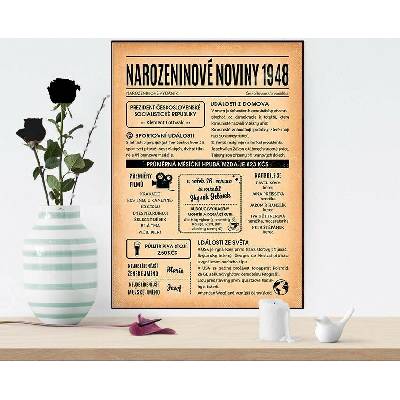 Narozeninové noviny 1948 - jednostranné
