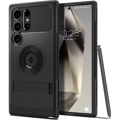 Spigen Slim Armor MagSafe Case - хибриден кейс с най-висока степен на защита с MagSafe за Samsung Galaxy S24 Ultra (черен)