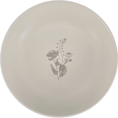 Clay Keramický hluboký talíř Cream Charm 22cm, smetanová/taupe