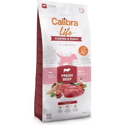 Calibra Dog Life Starter & Puppy Fresh Beef 2, 5 кг