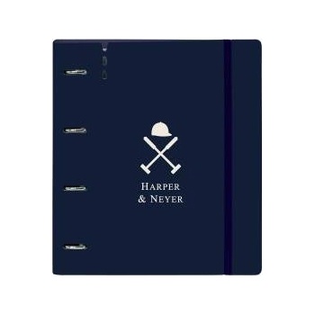 Harper & Neyer Папка с пръстени Harper & Neyer Морско син 27 X 32 X 4 cm