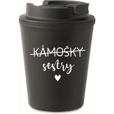 Giftela KÁMOŠKY SESTRY černý termohrnek 300 ml