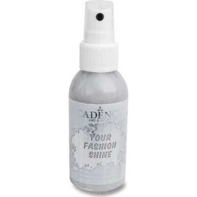 Perleťová farba na tmavý textil 100 ml, strieborná