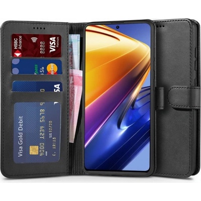Pouzdro Tech-Protect Wallet Xiaomi Poco F4 5G, černé