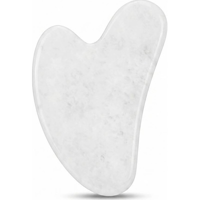 Gua sha masážny kameň - biely jadeit