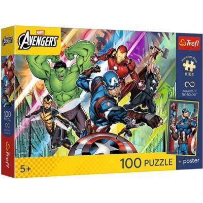 TREFL Premium Plus Kids Avengers Sila a moc 100 dielov