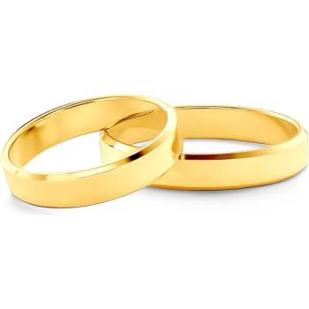 Image 1 of SAVICKI Сватбени халки: злато, скосени. 4 мм