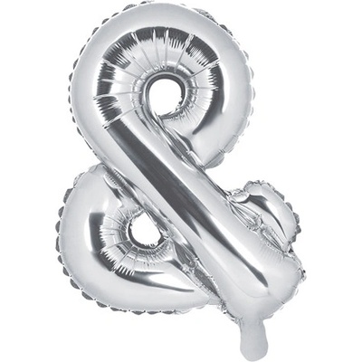 PartyDeco Foliové písmeno & stříbrné 35 cm