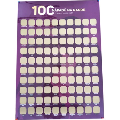 Stírací plakát 100 nápadů na rande