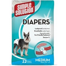 Simple Solution Plenkove kalhotky pro psy M 12 ks