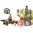Smoby set preliezačka Multi-Activity Tower na šplhanie so šmykľavkou a traktor na šliapanie s interaktívnym volantom 840201-14