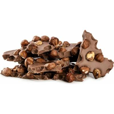 Čokoládovna Janek lámaná čokoláda mléčná lískový ořech s kávou 250 g