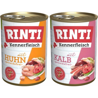 Rinti Kennerfleisch Mix s kuřecím a telecím masem 24 x 400 g