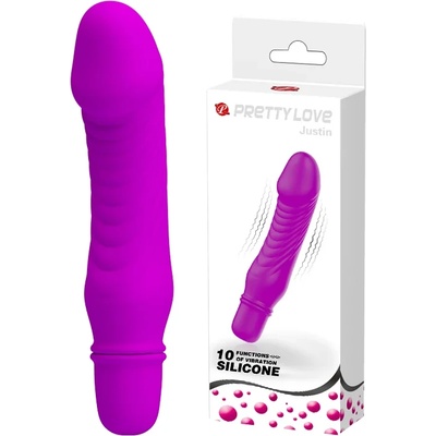 Мини вибратор с 10 стимулиращи режима, 13, 5см. - Pretty Love Stev Purple (DEBRA01326)